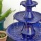 45.25" Oversized 3-Tier Pedestal Ceramic Outdoor Fountain with LED Light, Includes Pump, Multiple Colors